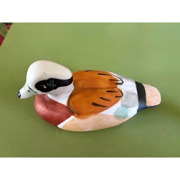 Vintage Frankel Duck Bird Made In Taiwan Hand Painted - 5in - Picture 3 of 4